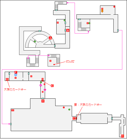 大学 構内マップ