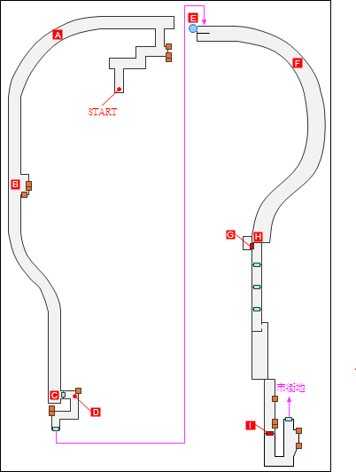 地下道～駅構内マップ