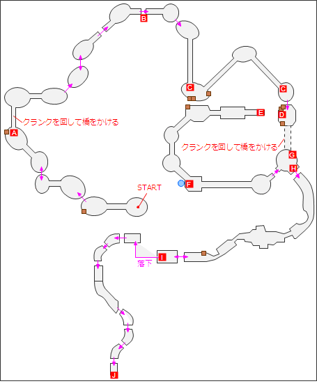 地下奈落洞窟マップ