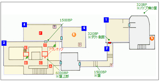 レイドモード(難易度ABYSS)：Stage1マップ