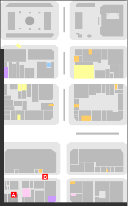 追う者、追われる者のマップ