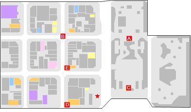 錦栄町のビューポイントのマップ